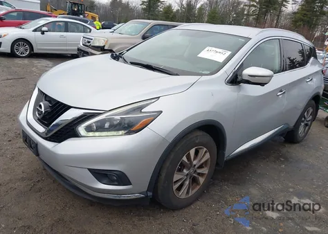 2018 Nissan Murano Sl из США, поврежденный, VIN 5N1AZ2MH1JN195970